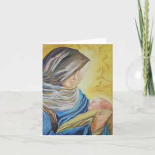 Our Lady of Silence holding baby Jesus Invitation