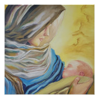 Our Lady of Silence holding baby Jesus