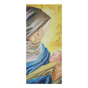 Our Lady of Silence holding baby Jesus Rack Card