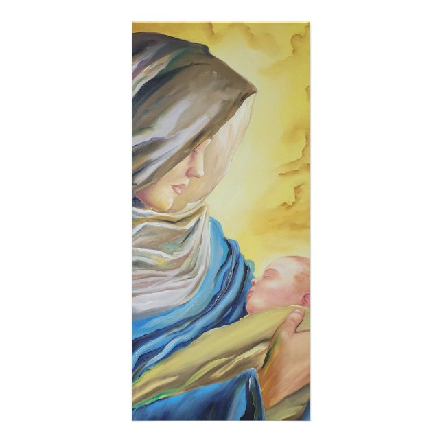 Our Lady of Silence holding baby Jesus Rack Card (Front)