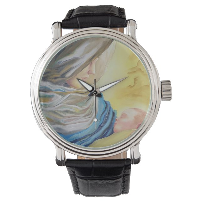 Our Lady of Silence holding baby Jesus Watch (Front)
