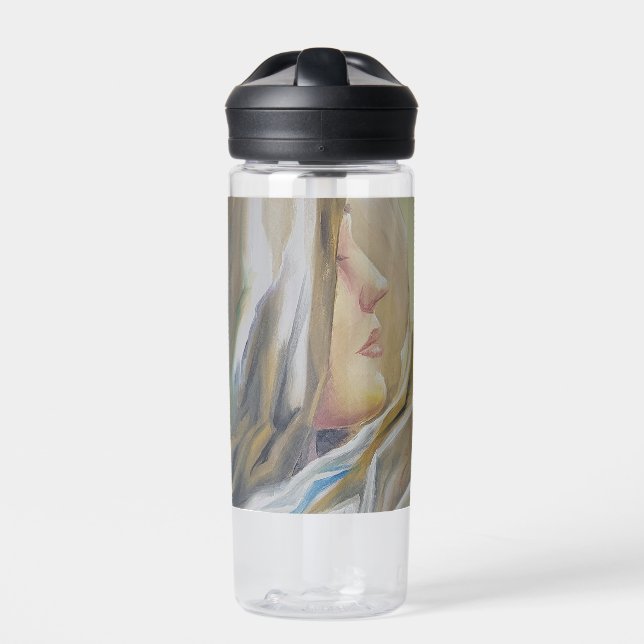 Our Lady of Silence holding baby Jesus Water Bottle (Front)