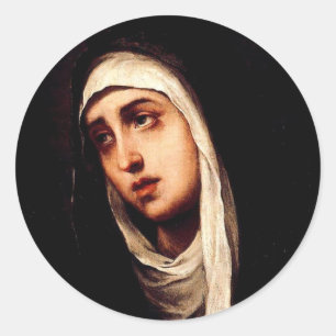 Our Lady of Sorrow Classic Round Sticker