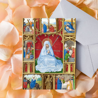 Our Lady of Sorrows Easter Lent Religious Mediaeva Postcard
