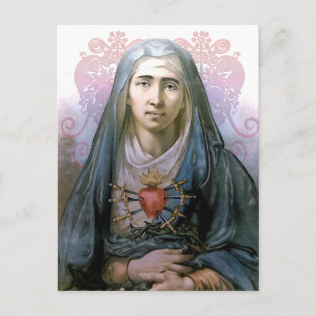 Our Lady of Sorrows Holy Card (Front)