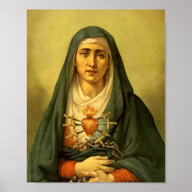 Our Lady Of Sorrows Painting Poster (Front)