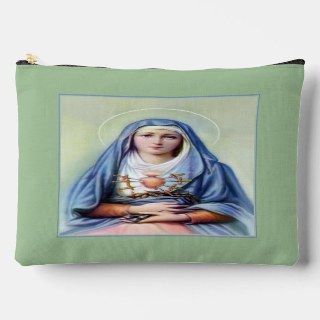 Our Lady of Sorrows with Prayer Accessory Pouch (Front)