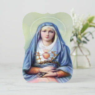 Our Lady of Sorrows with Prayer Invitation