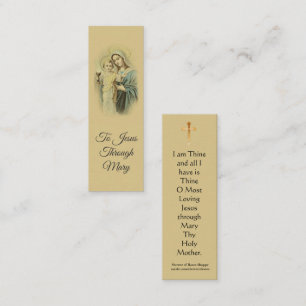 Our Lady of the Blessed Sacrament Mini Holy Card