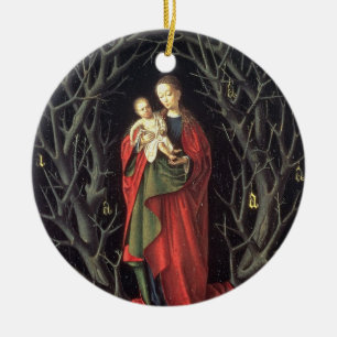 Our Lady of the Dry Tree c.1450 (oil on panel) Ceramic Tree Decoration