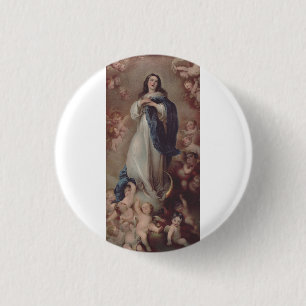 Our Lady of the Immaculate Conception 3 Cm Round Badge