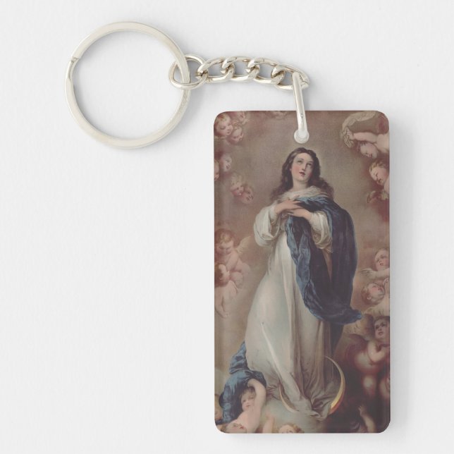 Our Lady of the Immaculate Conception Key Ring (Front)