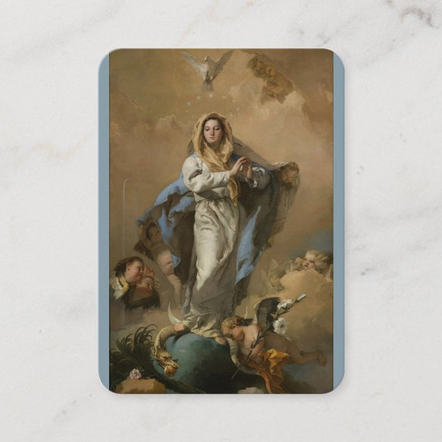 Our Lady of the Immaculate Conception Prayer Card (Front)