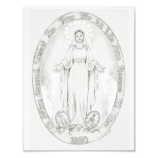 "Our Lady of the Miraculous Medal" Devotional Art Photo Print