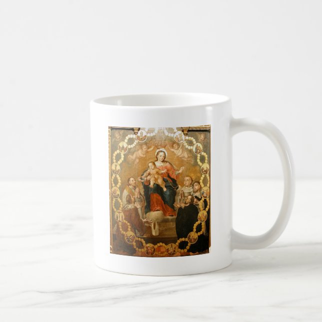 OUR LADY OF THE ROSARY COFFEE MUG (Right)