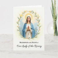 Our Lady of the Rosary Feast Day Blessings Wreath