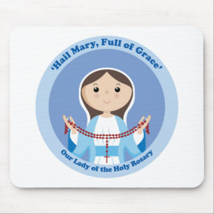 Our Lady of the Rosary Mouse Pad