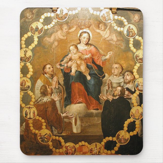 OUR LADY OF THE ROSARY MOUSE PAD (Front)