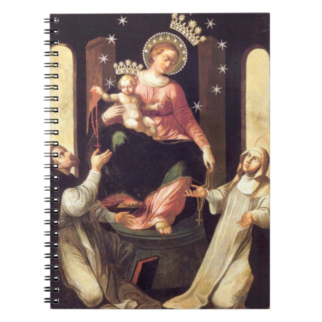 Our Lady Of The Rosary Venerated In Pompeii Notebook (Front)