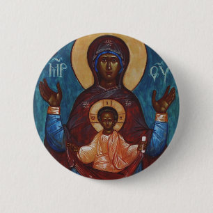 Our Lady of the Sign 6 Cm Round Badge