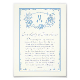 Our Lady of This House Prayer Printable 5x7 Photo Print