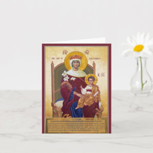 Our Lady Of Walsingham With Troparion Tone Two Card