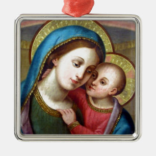 OUR LADY REFUGE OF SINNERS METAL ORNAMENT