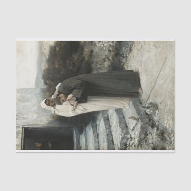 Our Lady Says Farewell to Christ by Stachiewicz Tissue Paper (Front)