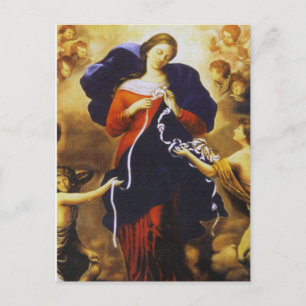 OUR LADY UNDOER OF KNOTS DEVOTIONAL IMAGE POSTCARD