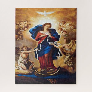 Our Lady Undoer of Knots Jigsaw Puzzle
