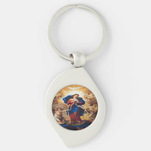 Our Lady Undoer of Knots Key Ring