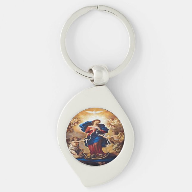 Our Lady Undoer of Knots Key Ring (Front)