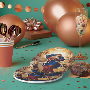 Our Lady Undoer of Knots Paper Plate