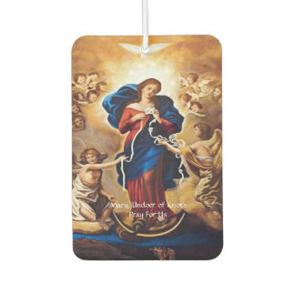 Our Lady Undoer of Knots Prayer Car Air Freshener
