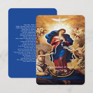 Our Lady Undoer of Knots Prayer Enclosure Card
