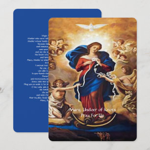 Our Lady Undoer of Knots Prayer Holiday Card