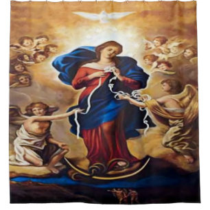 Our Lady Undoer of Knots Shower Curtain