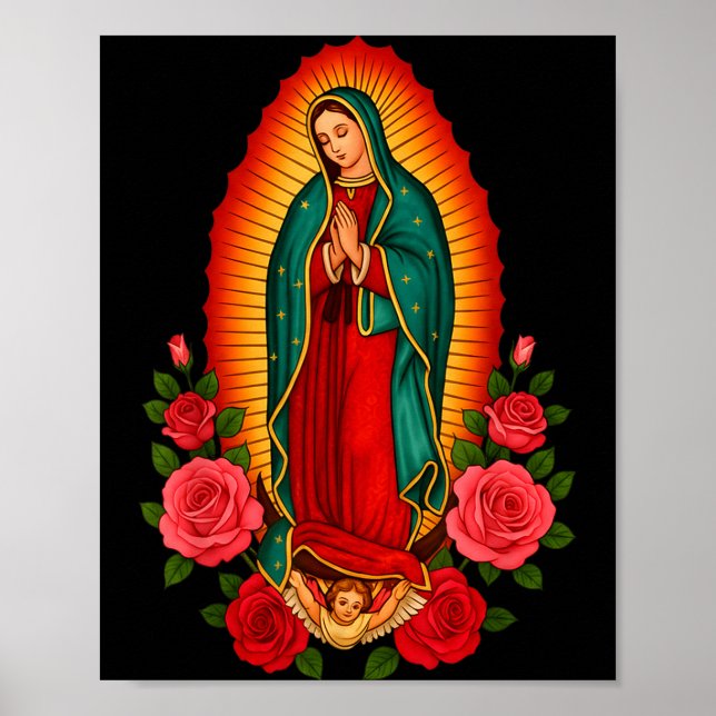 Our Lady Virgen De Guadalupe Saint Virgin Mary - C Poster (Front)