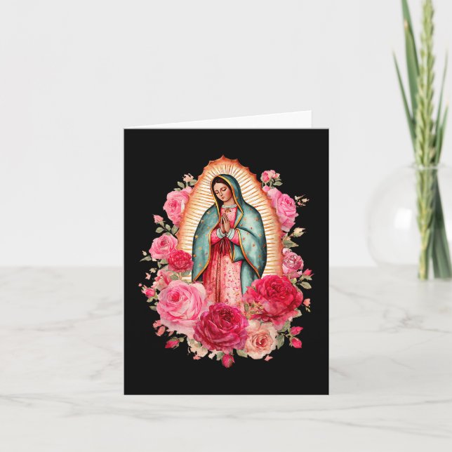 Our Lady Virgen De Guadalupe Saint Virgin Mary Nk  Card (Front)