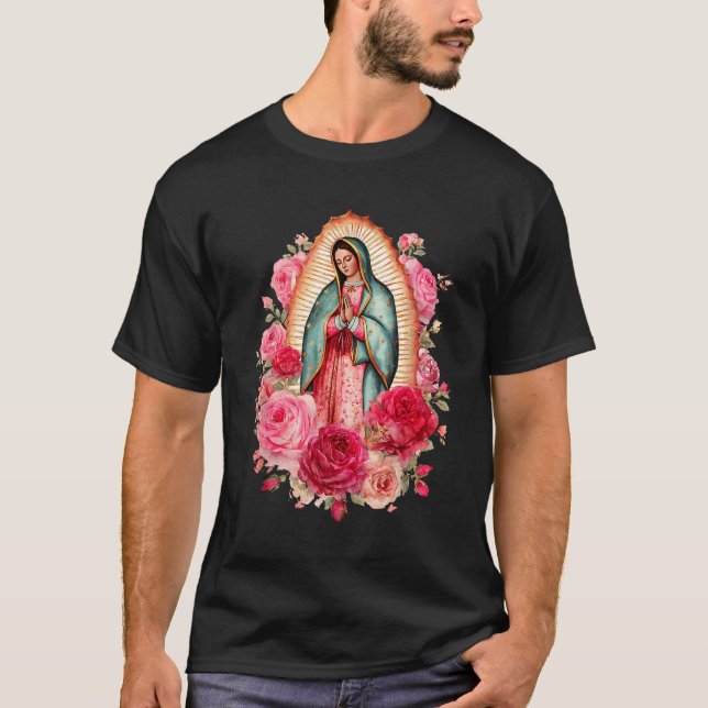 Our Lady Virgen De Guadalupe Saint Virgin Mary Nk  T-Shirt (Front)