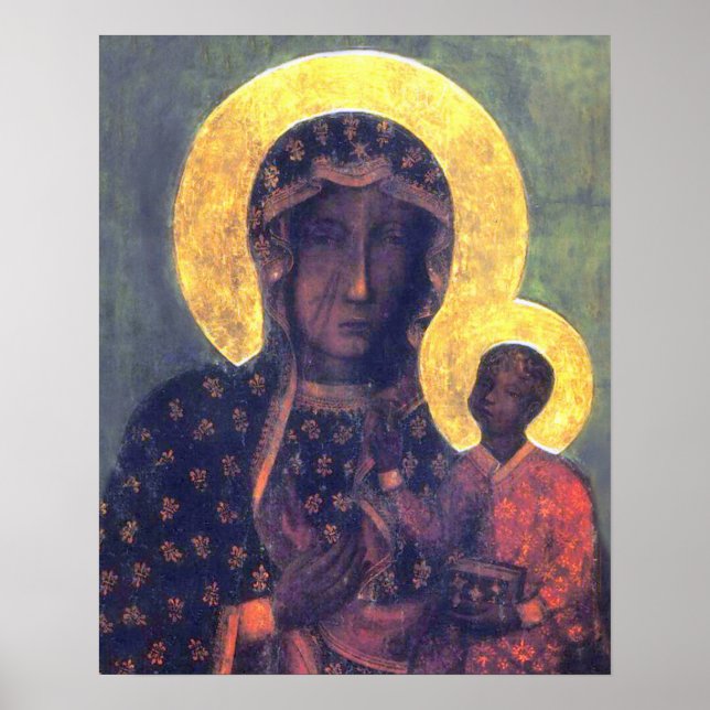 Our Lady Virgin Mary Black Madonna of Czestochowa Poster (Front)