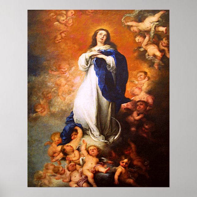Our Lady Virgin Mary Immaculate Heart Poster (Front)