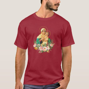 Our Lady Virgin Mary Refuge Sinners Catholic Saint T-Shirt
