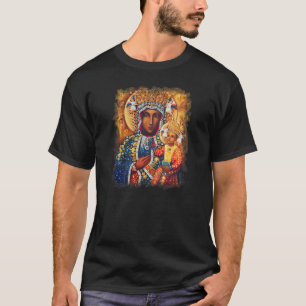 Our Lady Virgin Mary Vladimir Czestochowa Catholic T-Shirt
