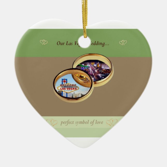 Our Las Vegas Wedding Ornament (Front)