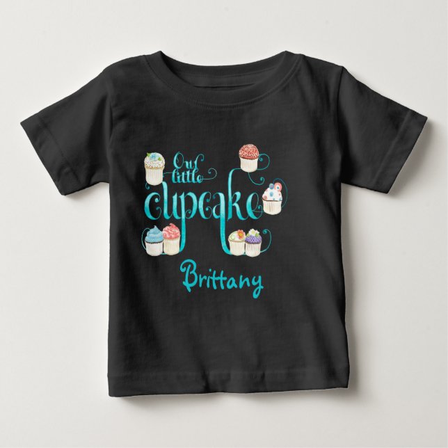 Our 'Lil Cupcake, Personalised Baby Creeper (Front)