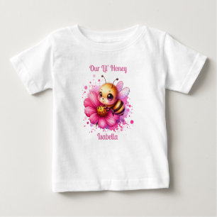 Our Lil' Honey   Honey bee themed Personalised Baby T-Shirt