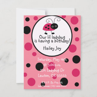 Our lil ladybug, is having a ... invitation