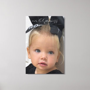 Our Li'l Princess Photo Canvas Wall Art