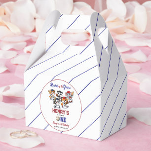 Our Little Animals Baseball 1st Birthday Party Favour Box